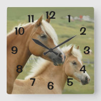 Portrait de Horses Palomino Mother et Foal