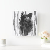 Horloge Carrée Portrait Panther (Maison)