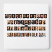 Horloge Carrée POTUS Portraits Wall Clock (Recto)
