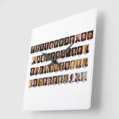 Horloge Carrée POTUS Portraits Wall Clock (Angle)