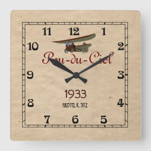 Horloge Carrée Pou-du-Ciel