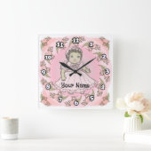 Horloge Carrée Poupée Bébé Fille (Maison)