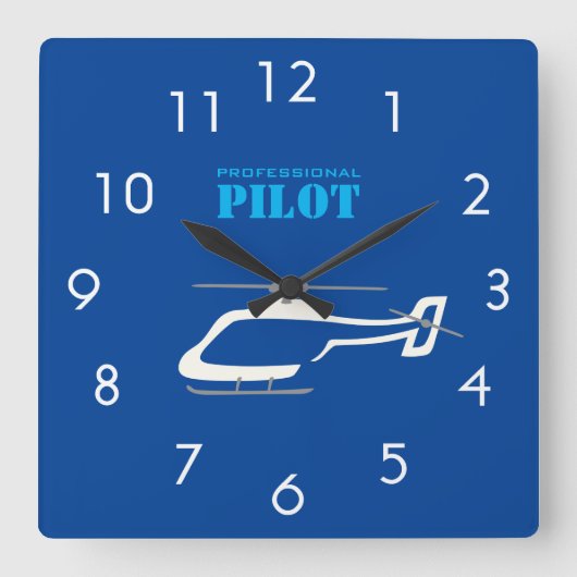 Horloge carrée pour pilote professionnel (Recto)