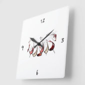 HORLOGE CARRÉE ***POUR THAT WINE*** CLOCK (Angle)