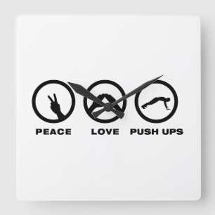 Horloge Carrée Pousées