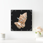 HORLOGE CARRÉE PRAYING HANDS (Maison)