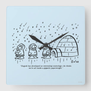 Horloge Carrée Presse-papiers