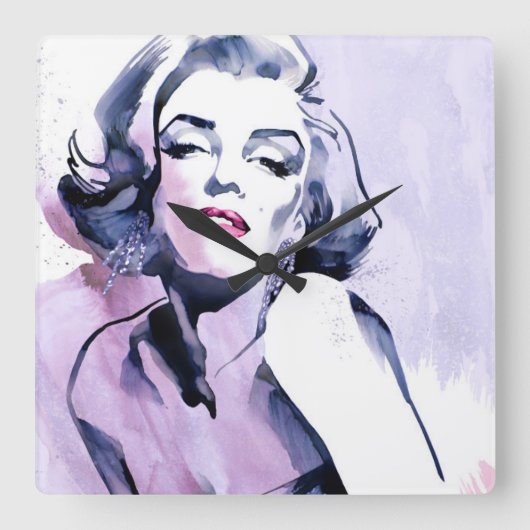 Horloge Carrée Pretty (Recto)