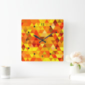 Horloge Carrée Pretty Triangle pattern (Maison)