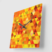 Horloge Carrée Pretty Triangle pattern (Angle)