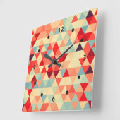 Horloge Carrée Pretty triangle pattern II + your ideas (Angle)