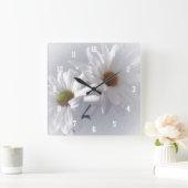 Horloge Carrée Principalement blanc (Maison)