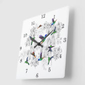 Horloge Carrée Printemps 4 (Angle)