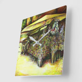 Horloge Carrée Pris la possession d'options (Angle)