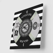 Horloge Carrée ~Privateer~Pirate d'office d'aventure de ~ de (Angle)