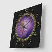 Horloge Carrée projet d'astrologie Zodiac de virgo Horoscope (Angle)