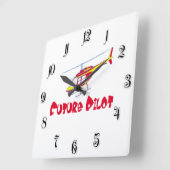 Horloge Carrée Projet pilote futur (Angle)