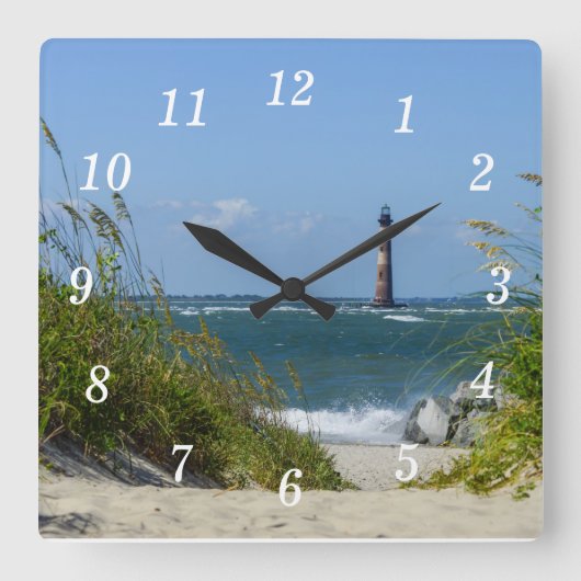 Horloge Carrée Promenade du phare de Morris Island (Recto)