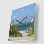 Horloge Carrée Promenade du phare de Morris Island (Angle)