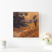 Horloge Carrée Promenade II d'après-midi (Maison)