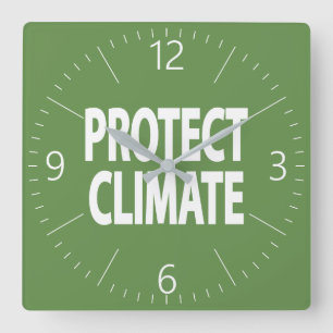 Horloge Carrée Protect climate