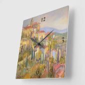 Horloge Carrée Provence Retreat Wall Clock (Angle)