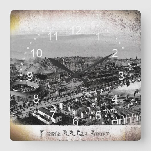 Horloge Carrée PRR Altoona Shops (Recto)