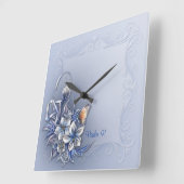 Horloge Carrée Psalm 91 &  Square (Angle)