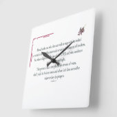 Horloge Carrée Psaume 1:1-3, Béni est celui qui, (Angle)