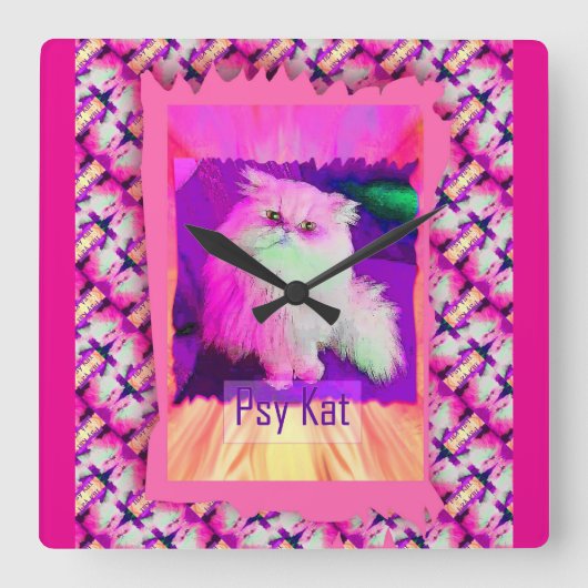 Horloge Carrée Psy Kat eWatch (Recto)