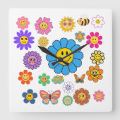 Horloge Carrée Puissance de flux (Recto)