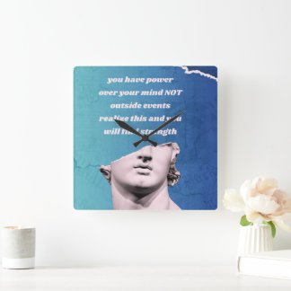 Horloge Carrée Puissance mentale