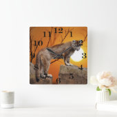 Horloge Carrée Puma au coucher du soleil (Maison)