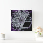 Horloge Carrée Purple Hue Wall Clock (Maison)