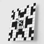 Horloge Carrée Puzzle Family Love (Angle)