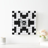 Horloge Carrée Puzzle Family Love (Maison)