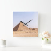 Horloge Carrée Pyramides d'Egypte Café Mug (Maison)