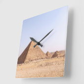 Horloge Carrée Pyramides d'Egypte Café Mug (Angle)