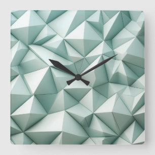 Horloge Carrée pyramides irrégulières
