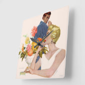 Horloge Carrée Quartier Anniversaire 2 (Angle)