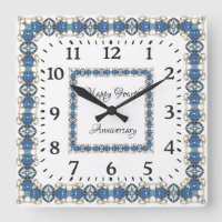 Quatrième anniversaire du Mariage de Topaz bleu
