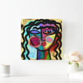 Horloge Carrée Quel que soit l'art Abstrait original (Maison)