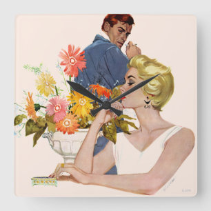 Horloge Carrée Querelle d'anniversaire