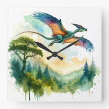 Quetzalcoatlus in Flight REF24 - Watercolor