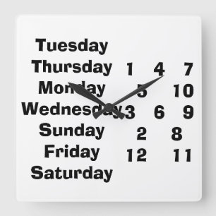 HORLOGE CARRÉE QUOI QUE CE SOIT ET À CHAQUE FOIS QUE VOUS FERMEZ