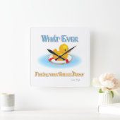 Horloge Carrée Quoi Que Flotte Votre Caoutchouc (Maison)