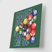 Horloge Carrée Rack Em Up (Angle)