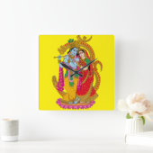 Horloge Carrée Radha Krishna Wall Clock (Maison)