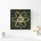 Horloge Carrée Radical Atomique (Maison)