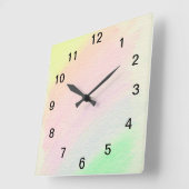 Horloge Carrée Rainbow (Angle)